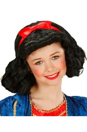 Peluca Princesa Blancanieves  niña.