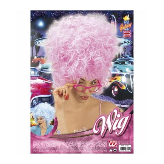 Peluca Priscila color Rosa .