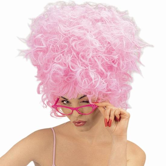 Peluca Priscila color Rosa .