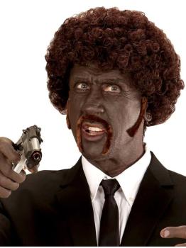 Peluca Pulp Fiction Afro Bigotes y Patillas ..