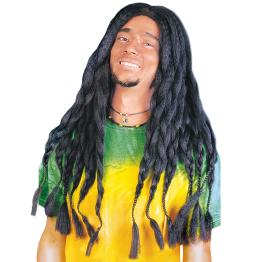 Peluca Rastas de color Negra