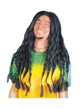 Peluca Rastas de color Negra