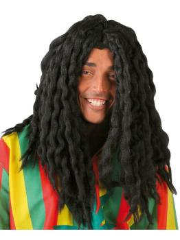 Peluca Rastas Negra Fumeta