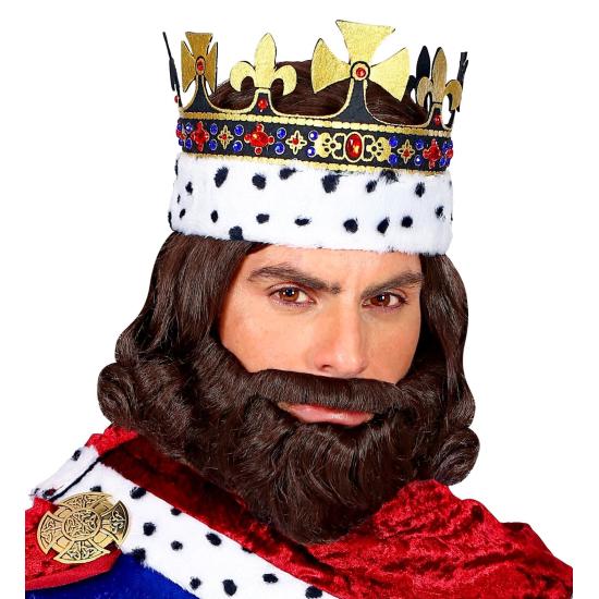 Peluca Rey Medieval con Barba.