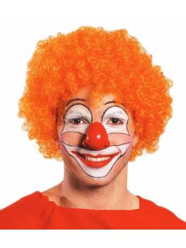 Peluca Rizada Naranja – Color Intenso y Volumen para Carnaval