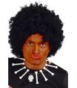 Peluca rizos negra para disfraces