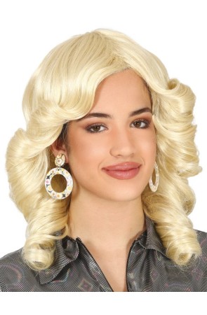 Peluca Rubia de los Años 70 para adulta