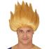 Peluca Rubia Guerrero para Disfraces | Peluca Anime y Superhéroe