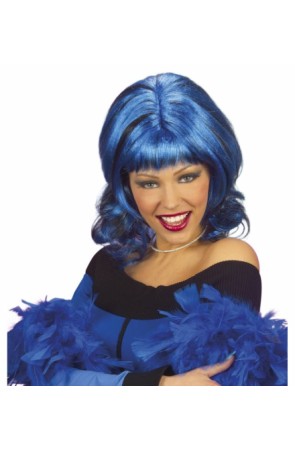 Peluca Sharona color azul