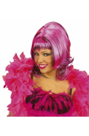 peluca Sharona color rosa