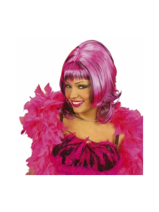 peluca Sharona color rosa