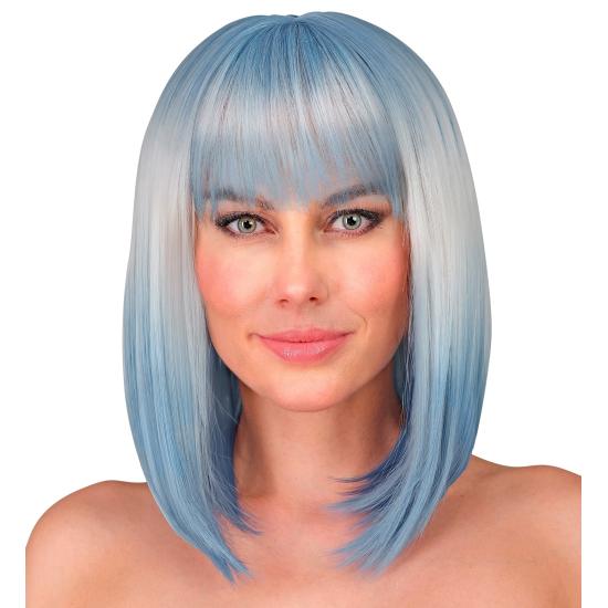 Peluca sintética estilo bob con flequillo