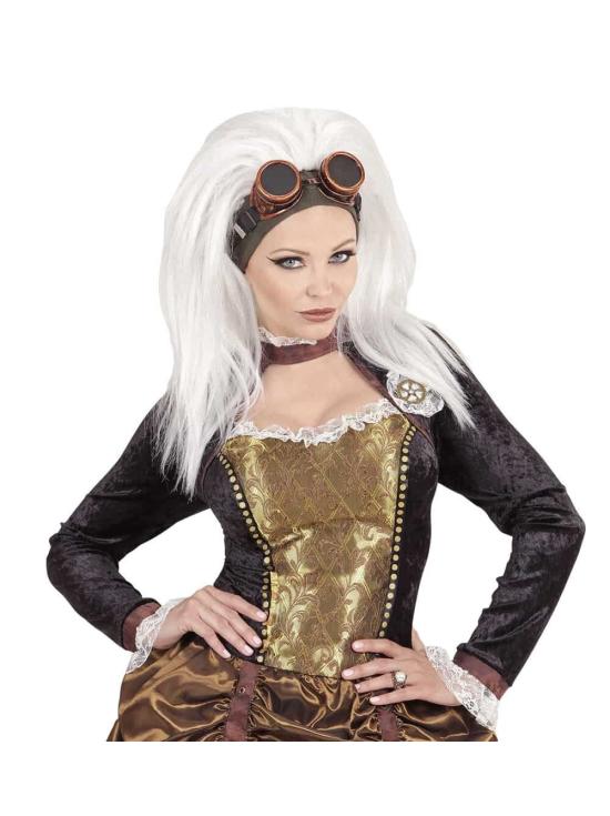 Peluca Steampunk con Gafas