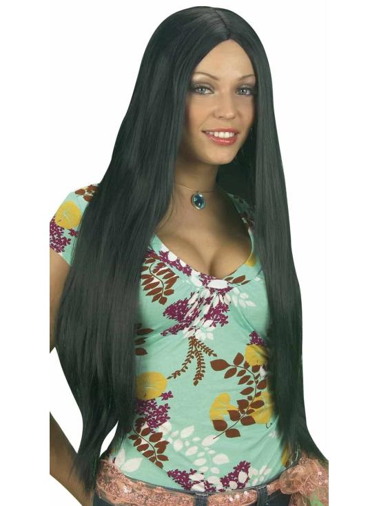 Peluca Super Larga color negra