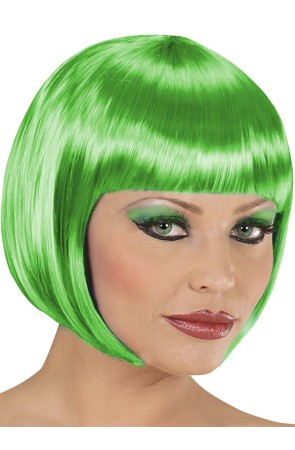 Peluca Verde Cabaret Pop disfraz