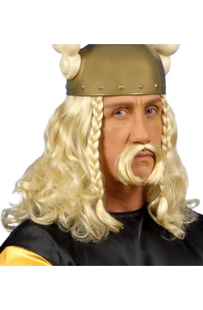 Peluca Vikinga de Asterix Rubia
