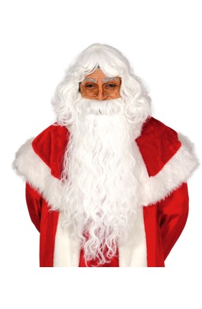 Peluca y Barba Papá Noel extra luxe