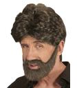 Peluca y Barba para Hombre Castaña Casual