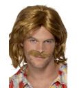 Peluca y bigote de Super Trouper de los 70