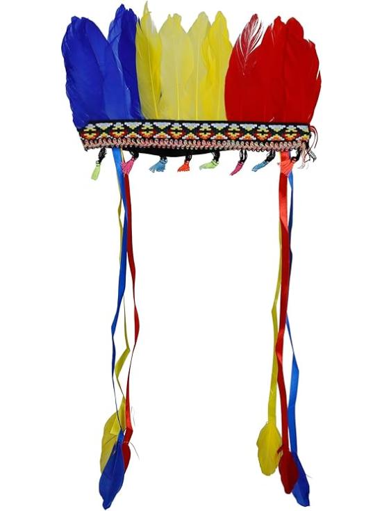 Penacho de Plumas Multicolor
