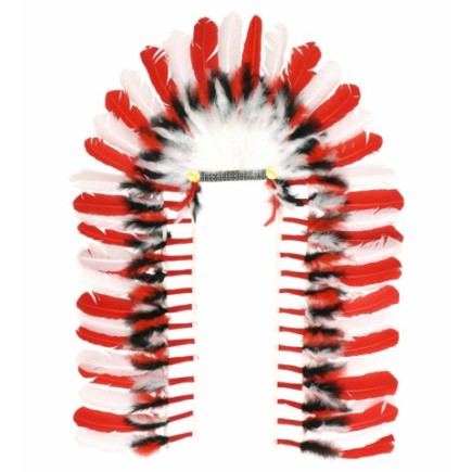 Penacho indio de 110 cm Lujo  .