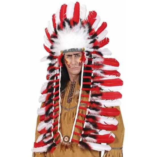 Penacho indio de 110 cm Lujo  .