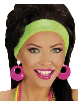 Pendientes Rosas Neon Pink Ladies Grease