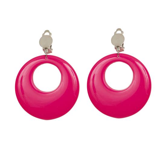 Pendientes Rosas Neon Pink Ladies Grease