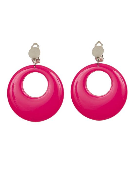 Pendientes Rosas Neon Pink Ladies Grease