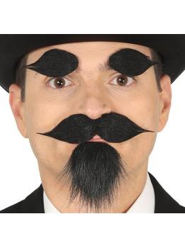 Perilla, Bigote y Cejas adhesivas *