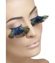 Pestañas Purpura Plumas Pavo Real