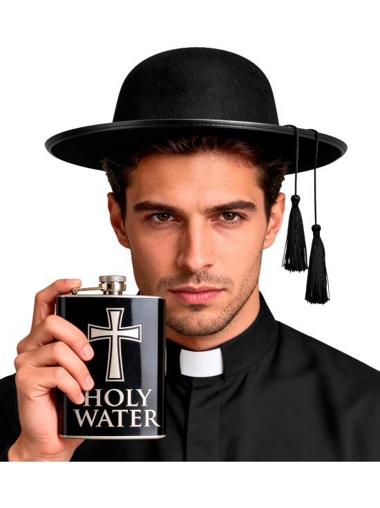 Petaca Agua Bendita para disfraces religiosos