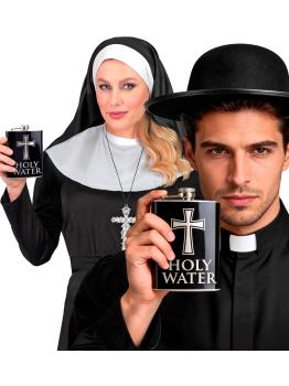 Petaca Agua Bendita para disfraces religiosos