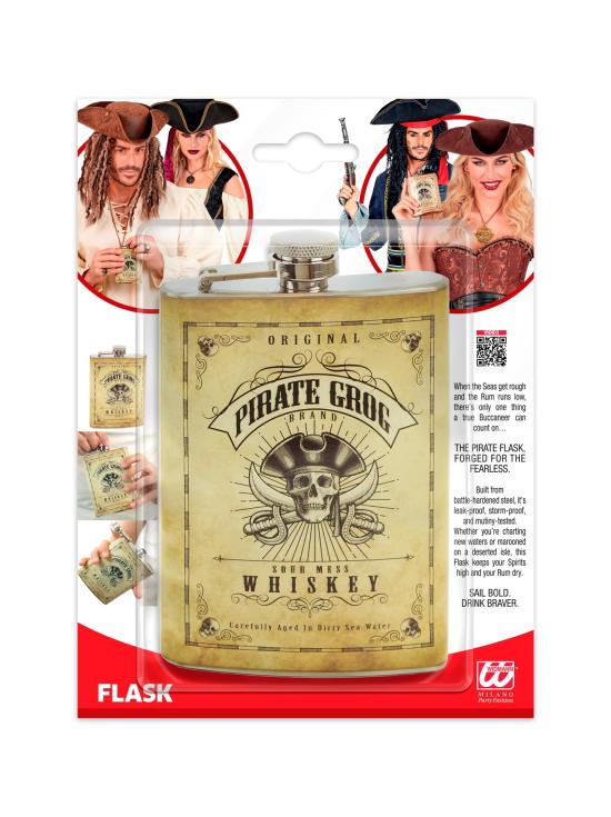 Petaca Pirata para completar tu disfraz corsario