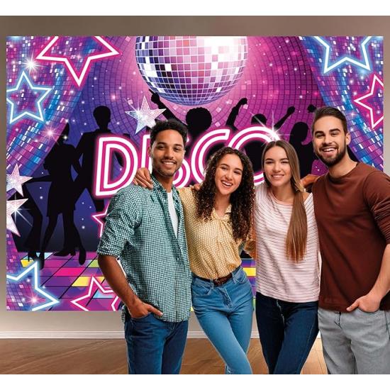 Photocall Disco Fever para fiestas años 70  220x150 cm