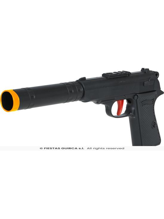 Pistola de Juguete con Silenciador (25 cm)