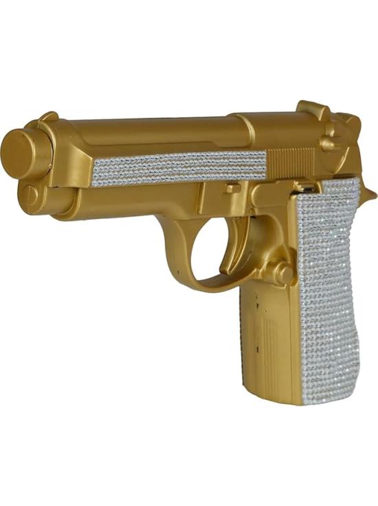 ✨ Pistola de Juguete Dorada con Brillantes