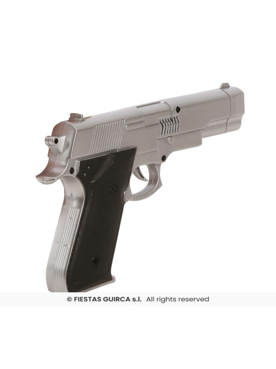 Pistola Disfraz Gris de 22 cms