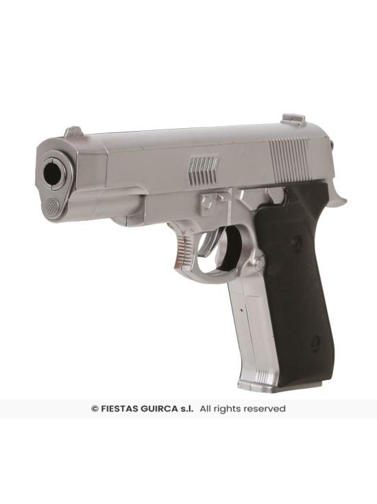 Pistola Disfraz Gris de 22 cms
