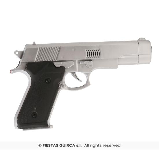 Pistola Disfraz Gris de 22 cms