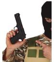 Pistola Disfraz Negra 25 cms
