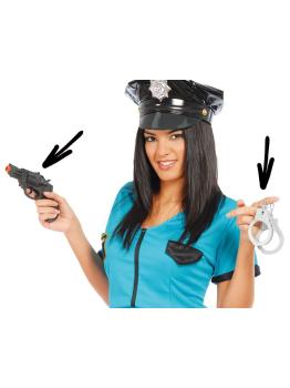 Pistola para disfraces con Esposas