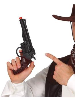 Pistola Vaquero Negra 28 cms