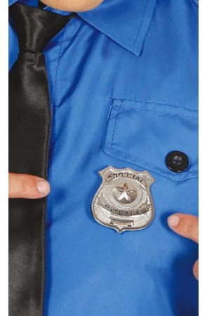 Placa de Policía Metálica