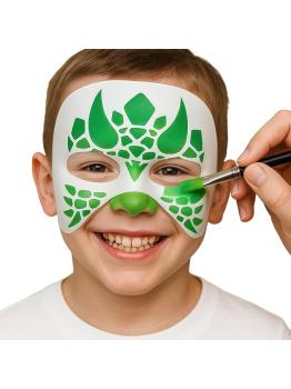 Plantillas de Maquillaje (5x13.5cm) – Set de Stencils para Pintura Facial y Corporal