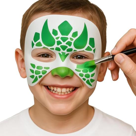 Plantillas de Maquillaje (5x13.5cm) – Set de Stencils para Pintura Facial y Corporal