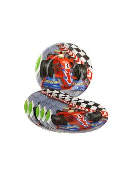 Platos coches F1 18 cm 6 uds