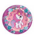 Platos Unicornio desechables 23 cms 8 uds