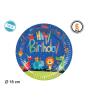 Platos Zoo Party desechables 18 cms 6 uds