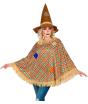 Poncho Espantapájaros con Sombrero – Disfraz de Halloween y Carnaval